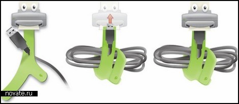 Креативные *подтяжки* Cable Caps для USB-проводов