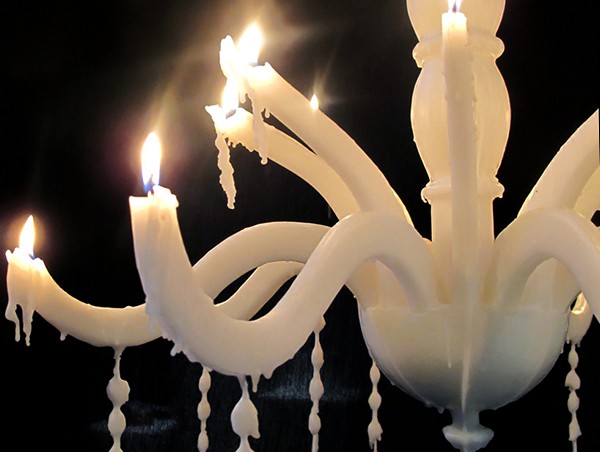 Восковая люстра-свечка Candelier от Takeshi Miyakawa
