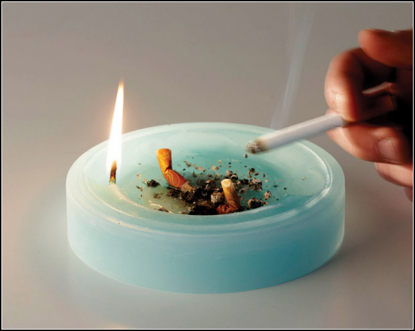 Vizio, свечка-пепельница для романтичных курильщиков