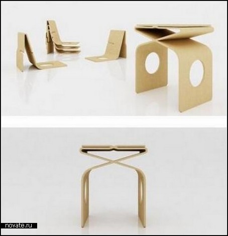 Складная мебель из картона