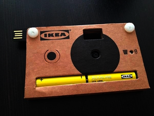 KNAPPA, картонный эко-фотоаппарат от IKEA
