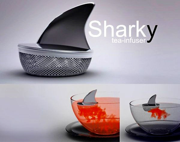 Акула в чашечке. Заварник Sharky Tea Infuser
