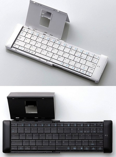 Миниатюрная складная bluetooth-клавиатура  для сматртфонов от Elecom