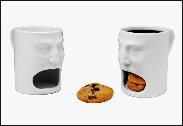 Кружка Face Mug, разевающая рот на ваш завтрак
