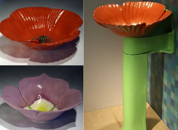 Креативные фонтанчики для питья в виде цветов