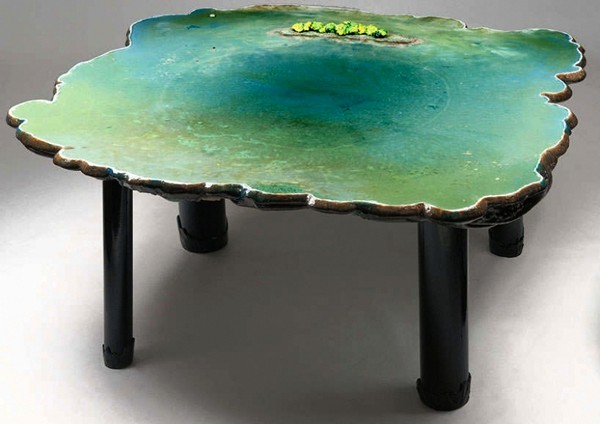 Столы-водоемы Waterscape Tables от Гаэтано Пеше (Gaetano Pesce)