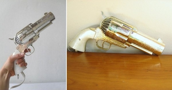Необычный фен Vintage Revolver Hair Dryer в виде антикварного револьвера