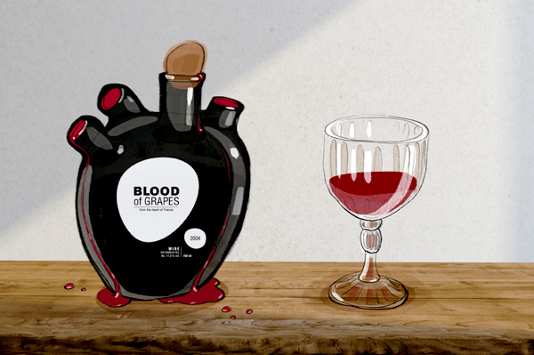  Blood of Grapes: необычная бутылка для крови винограда
