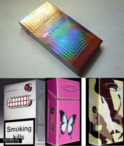 Обзор креативных сигаретных упаковок