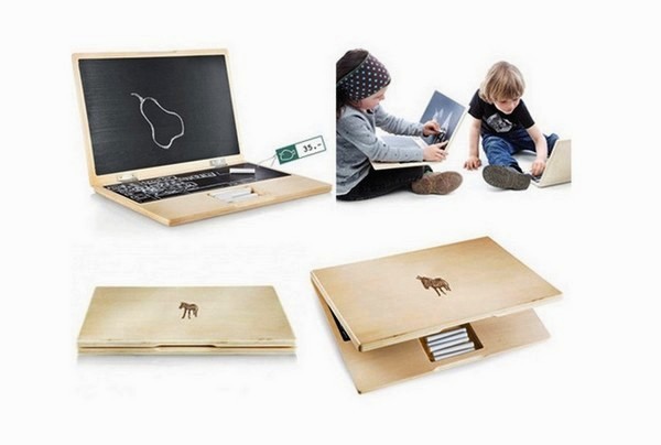 i-Wood, детский деревянный ноутбук от компании Rasselfisch