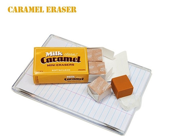Аппетитный ластик в виде молочной карамельки. Milk caramel eraser от ConnectDesign