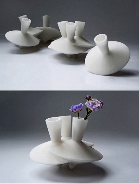 Керамическая ваза-*волчок*, детская дизайнерская фантазия