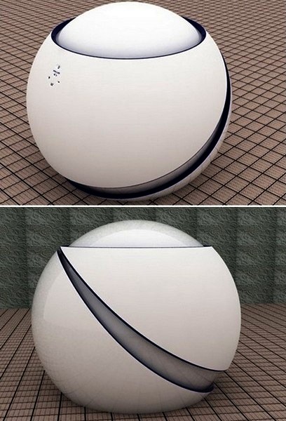 Стиральная машинка в виде шара, дизайнер Djordje Zivanovic