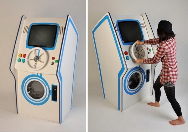 Laundry Arcade, стиральная машинка в виде игрового автомата