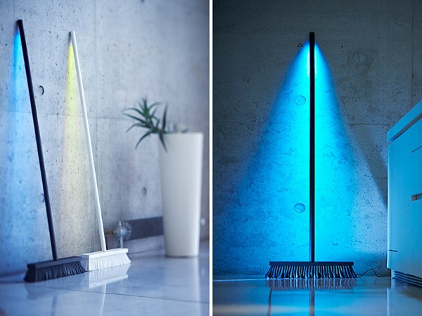 Moodbroom Lamp, светодиодная лампа в виде метлы