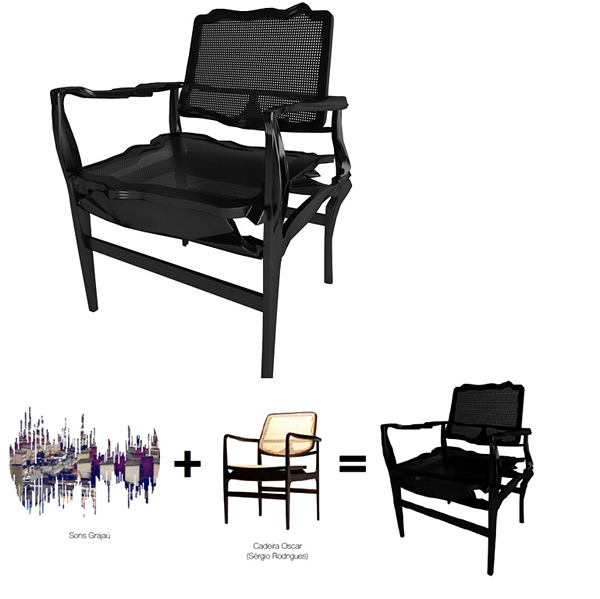 *Шумные* стулья Noize chairs от Estudio Guto Requena