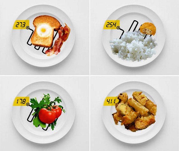 Orbital plate от Roni Paslah, концептуальная тарелка для взвешивания порций