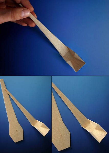 Origami Spoon, деревянная ложка-оригами