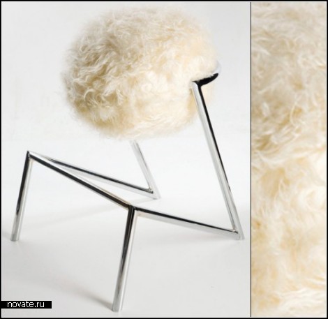 Ostrich Barstool. Барный стул, посвященный страусам