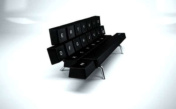 QWERTY Keyboard Sofa Bed, диван-клавиатура от ZO_loft