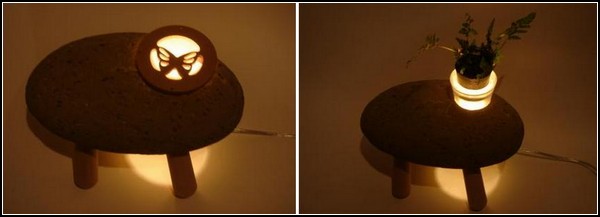 Японские светильники из камня и дерева. Творчество студии Shibaya