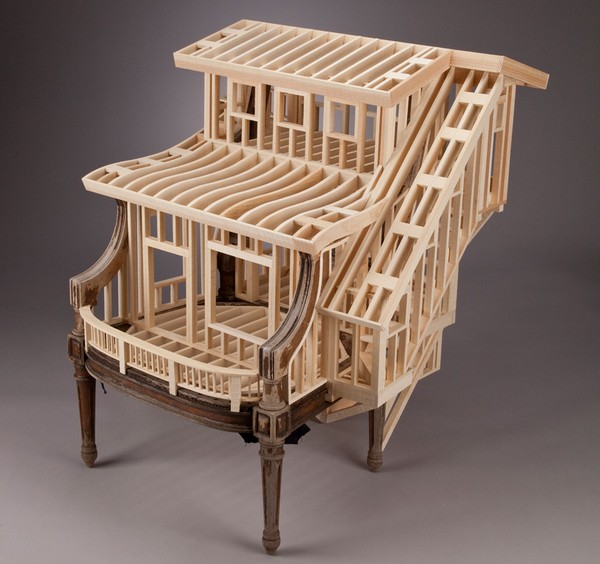  Sit Stay, креативное кресло из дерева от дизайнера Теда Лотта
