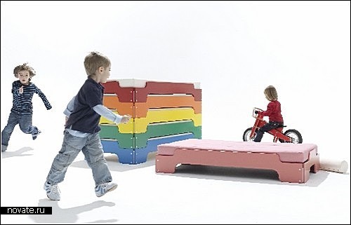 Stackable Beds - модульная мебель для взрослых и детских спален