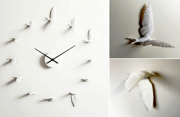 Время в ласточках. Необычные настенные часы Swallow X clock