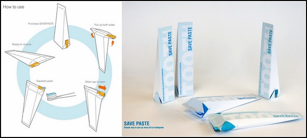 Удобная инновационная упаковка для зубной пасты