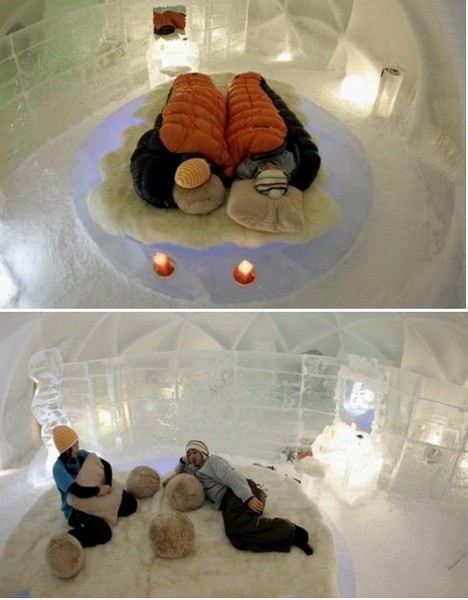 Alpha Resort Tomamu’s Ice Hotel, ледяной отель для двоих