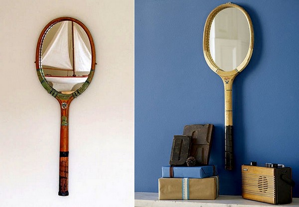 Tennisracket Mirrors, зеркала-ракетки для тенниса