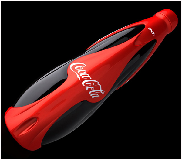 Новый футуристичный дизайн бутылки Coca-Cola