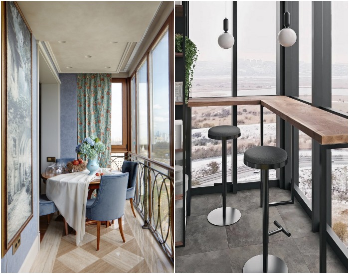 Подбирайте обеденную группу, исходя из размеров балкона Подбирайте обеденную группу, исходя из размеров балкона