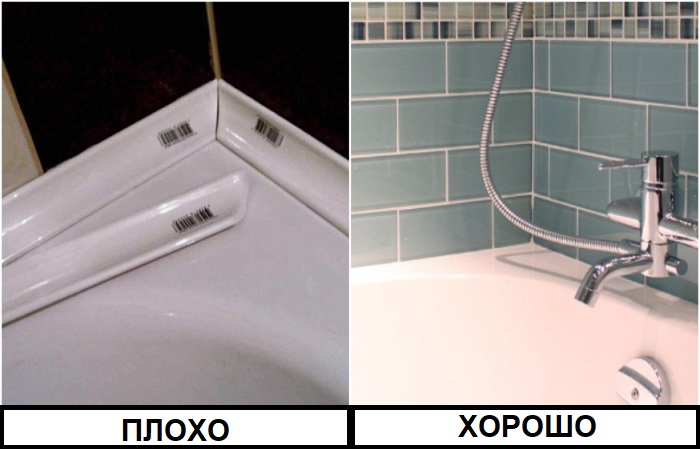 Уголки удешевляют интерьер ванной комнаты