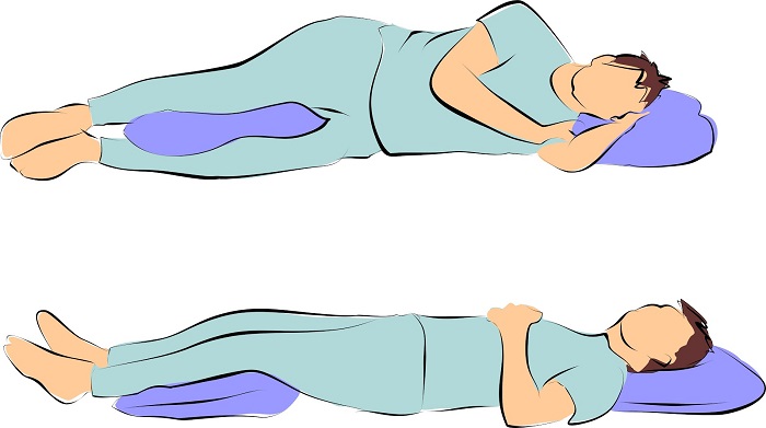 Схема, как правильно держать подушку во время сна. / Фото: Son-sonnik.ru
