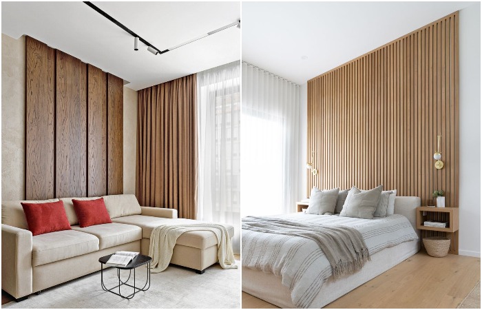 Можно использовать панели или рейки