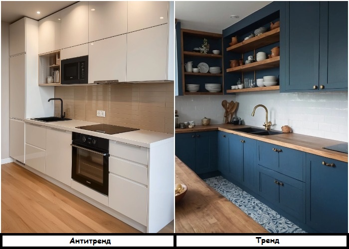 Глянец заменили матовые поверхности