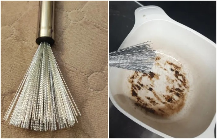 Щетка почистит кастрюлю, но оставит царапины