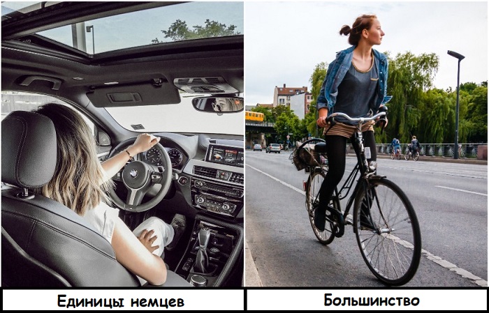 Немцы предпочитают передвигаться на велосипедах, а не на машинах