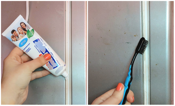 Для очистки используйте зубную пасту. / Изображение: дзен-канал technotion