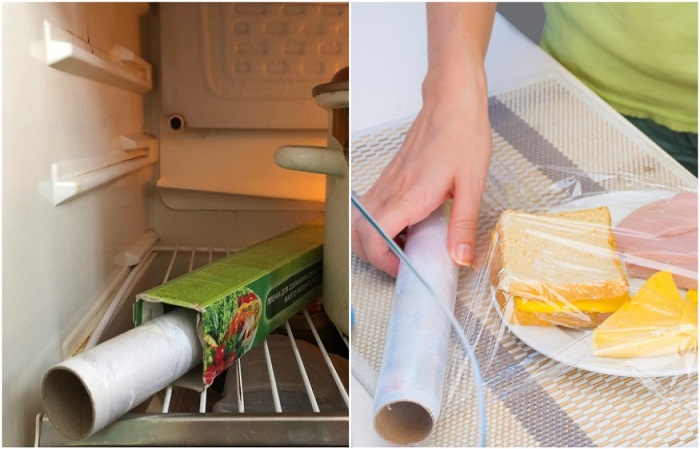 Если хранить пищевую пленку в холодильнике, отрывать ее будет намного проще