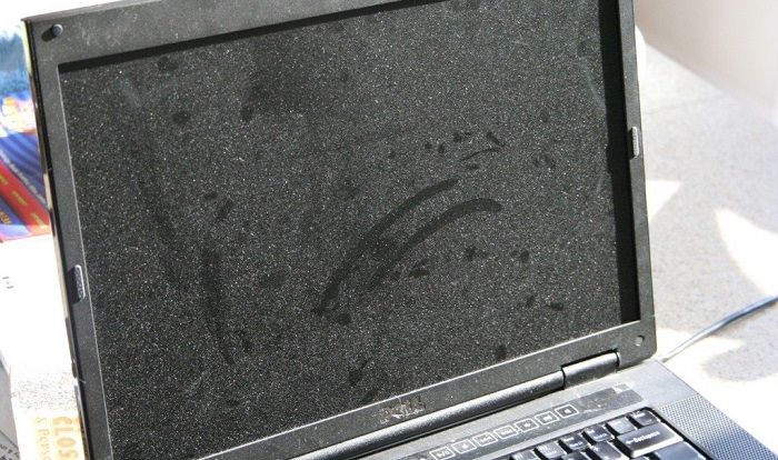 Пыльный экран ноутбука. / Фото: legkovmeste.ru