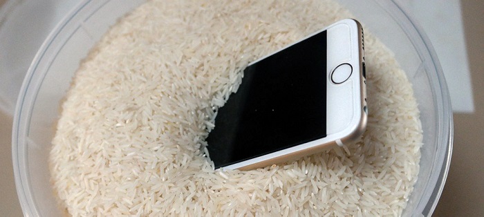 Рис поможет избавить телефон от влаги. / Фото: expert-byt.ru