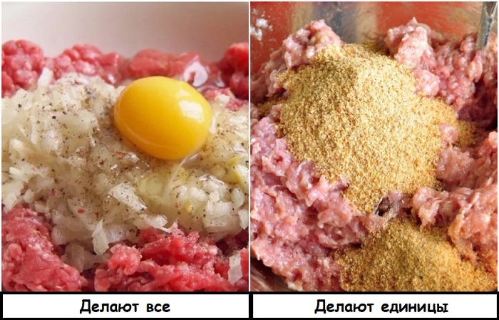 Яйцо в фарше лучше заменить панировочными сухарями, чтобы котлеты были мягкими и сочными