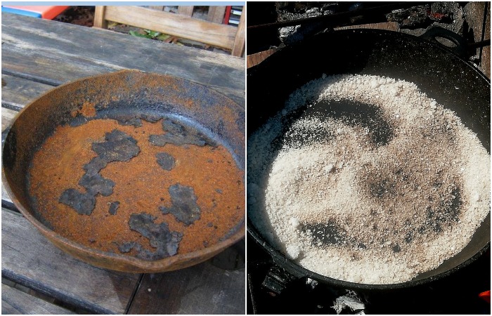 Прокалите соль на сковороде, чтобы ушли «рыжики» Прокалите соль на сковороде, чтобы ушли «рыжики»