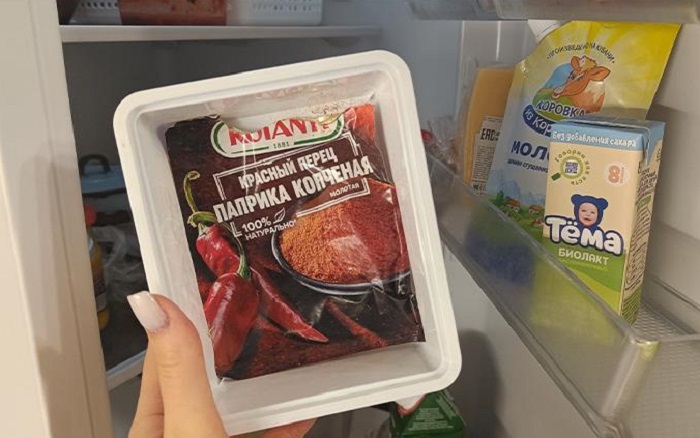 В холодильнике можно хранить только красный перец. / Изображение: дзен-канал technotion