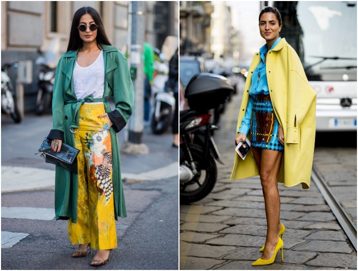 Итальянки не боятся миксовать яркие цвета