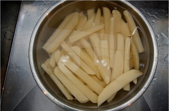 Вода вытянет лишний крахмал