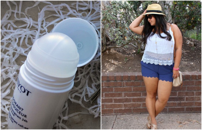 Нанесите антиперсперант на внутреннюю часть бедра