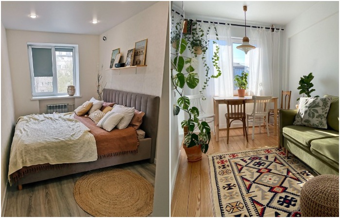 Ковер может быть маленьким или большим